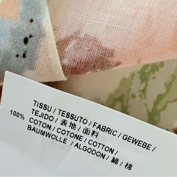 Saint Laurent Floral Rose Print Cotton Voile Button Down Shirt Size 38 FR 6 US - Picture 8 of 14